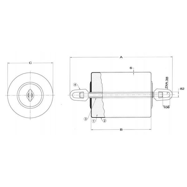 Navigation Polyethylene Buoy Pick Up PE Mark Buoy Boat Round Buoy Ball Fender