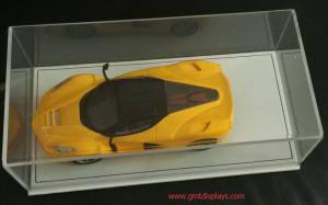 New Design Acrylic Model Car Display Box  Perspex Toy Display Case W/ PU Bottom Plexiglass Display Box