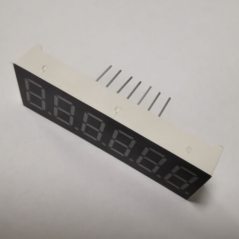 High bright Red 7 Segment LED Display 6 Digit 9.2mm Common Cathode for Digital Countdown Timer
