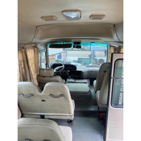 4 - 6L Engine Capacity Used Toyota Coaster Bus Diesel / Petrol Fuel Type 7.50R16 Tyre