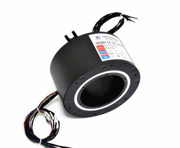 Quality 12 Circuit Raster Robot Slip Ring , Encoder Slip Ring Precious Metal Contact Material for sale