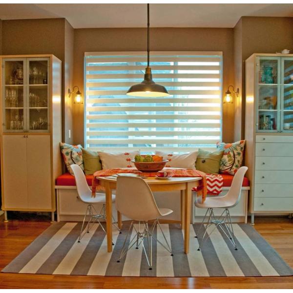 100% Polyester High Quality Indoor zebra blinds blackout Customized size