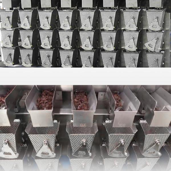 Automatic Screw Feeder Combination Weigher Filling Sticky Food Meat Packing Machine