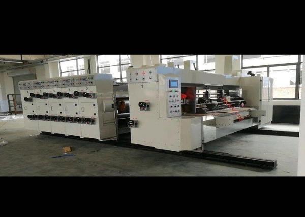 Quality Flexo Ink 5 Color Corrugated Carton Box Making Machine Touch Screen for sale
