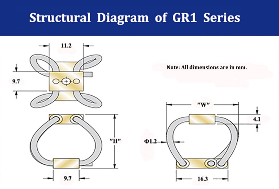 High- Wire Rope Isolator Stud Mount Vibration Isolators for Video Outgoing-Inspection