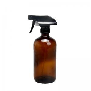 China Colored Amber Glass Soap Dispenser Bottles Sprayer For Essential Oil on sale