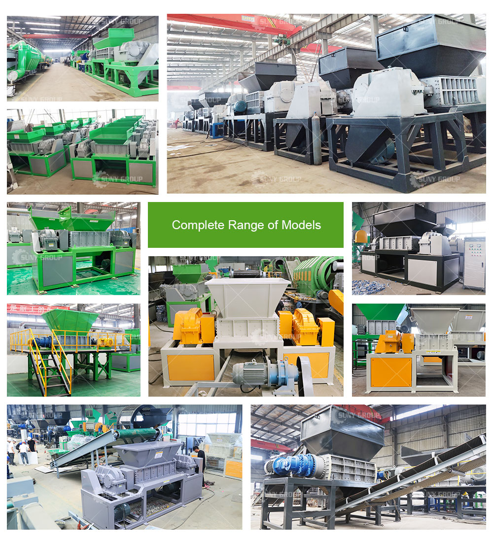 Multifunctional PLC Controlled Used Car Shell Shredder Double Shaft Metal Shredder
