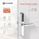 Fingerprint Smart Tuya Door Lock Wireless WIFI APP Remote Control