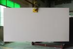 Beige Cararra Artificial Quartz Slab Antifouling High Hardness Kitchen