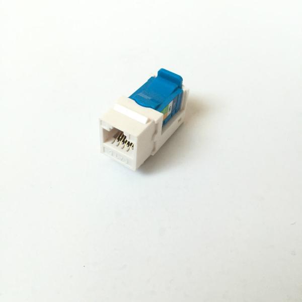 Quality Color Customized RJ45 Shielded Jack , UTP 90 Degree Cat6 Toolless Keystone Jack for sale