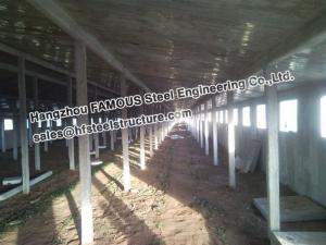 China Metal Sheds Industrial Steel Buildings For Car Garage , Painted Or Galvanized on sale