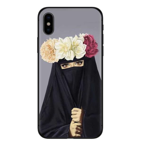 Lightweight Designer Cell Phone Cases Black Islamic Hijab Girls Gift Anti Shock