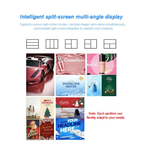 Moveable Outdoor Floor Stand Display LED Poster Screen Black Floor Standing IP67 LCD 4K SDK Kit P3 Led Panel