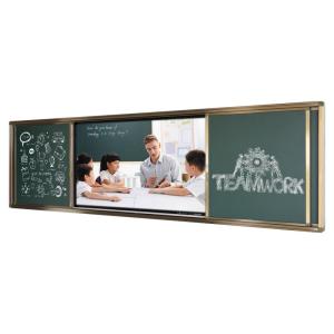 China Ultra HD Smart Touch Screen Blackboard Digital Board Push Pull Blackboard on sale