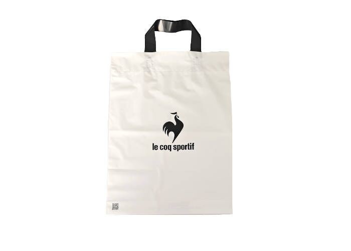 Custom Loop Plastic Handle Bags HDPE Environmental Friendly Handbag
