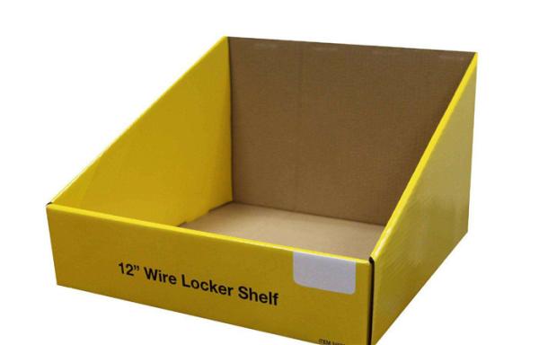 Quality Litho CMYK Custom Printed Display Boxes Clay Coated Paper Yellow for sale