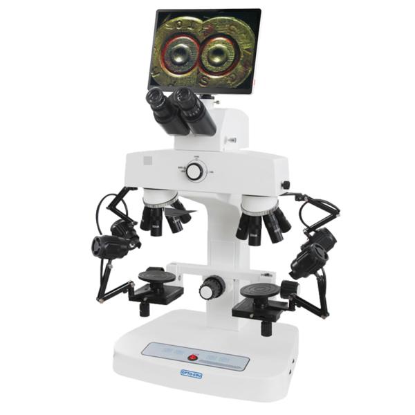 OPTO-EDU 10.5" LCD Pad Forensic Comparison Microscope with 2x~240x Magnification and 4K Resolution for Laboratory and Research