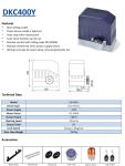 DKC400 DKC400U Automatic Sliding Gate Opener Automatismes Pour Portails