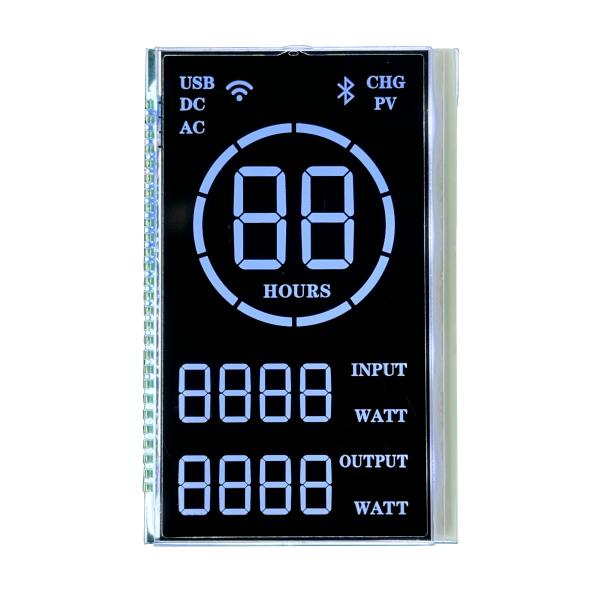 Quality 7 Segment VA Black LCD Customization Negative Display 5V 27PIN for sale