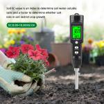LCD Display Soil Ec Meter 2 In 1 Multipurpose Conductivity Tester