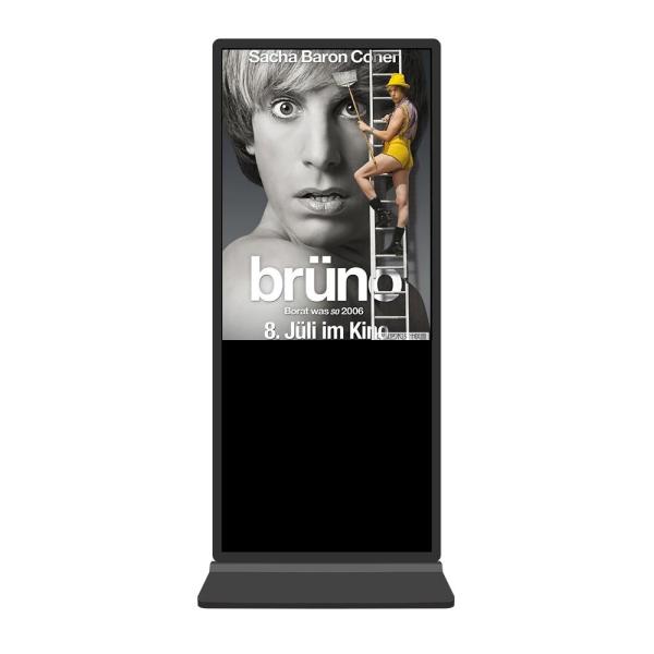 Quality Bus Stop Floor Standing Digital Signage / 49 Inch Windows Advertising Media Player for sale