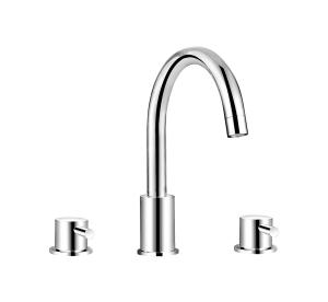 Wholesale Cleanroom Bath Shower Mixer Contemporary Double Handle Three Hole from china suppliers