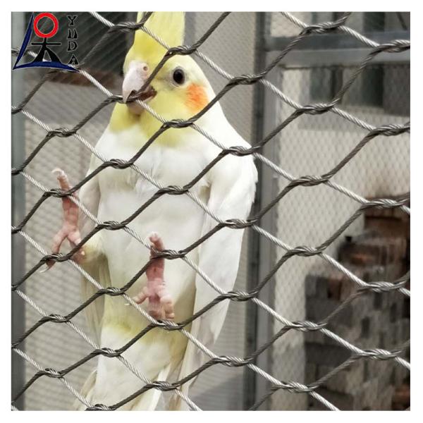 stainless steel rope wire mesh flexible safety woven net slope protection fence