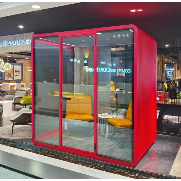 Ew Soundproof Indoor Mobile Work Space Office Pod Meeting Work Pods Phone Study Cabin Office Booth