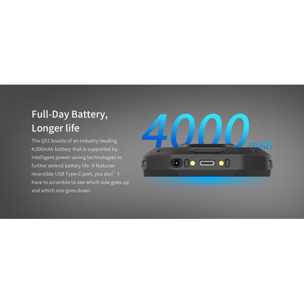 1D/2D Barcode Scanner NFC IP65 Android 9 Rugged Handheld PDA with Octa-core Processor