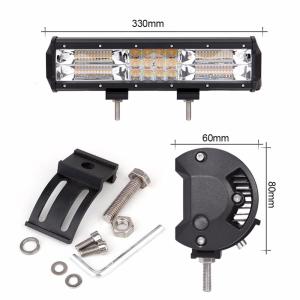 China Waterproof Warning LED Strobe Light Bar 12 Inch Dual Color Amber 180 Watt 5 Models on sale