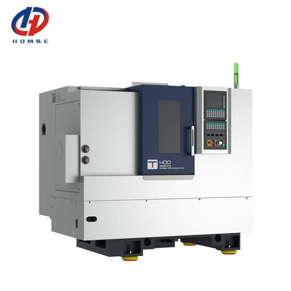 Quality CNC Automatic Lathe T400 High Rigidity Linear Guide Rails Servo Turret GSK Metal CNC Slant Bed Lathe for sale
