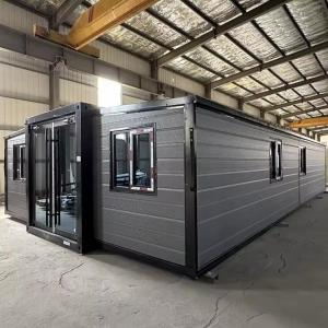 China Expandable prefab shipping container house 3 bedroom homes on sale