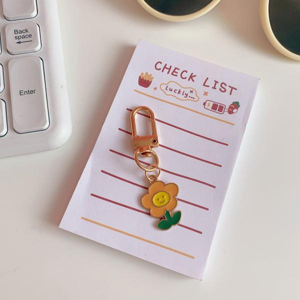 Rabbit Key Chain Ornaments , Die Cutting Crystal Pendant Keychain 16mm Thick