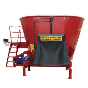 China Serrated sector Blade TMR Mixer Machine Vertical 8 Cbm Cow Feed Mixer on sale