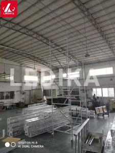China Minecraft Mobile Aluminum Climbing Ladder Scaffolding on sale