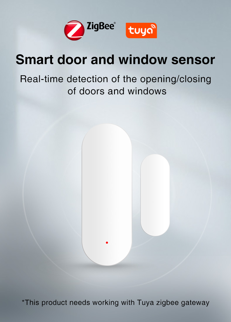 Zigbee 802.15.4 Wifi Door Window Sensor Tuya Smart Door Sensor No Hub