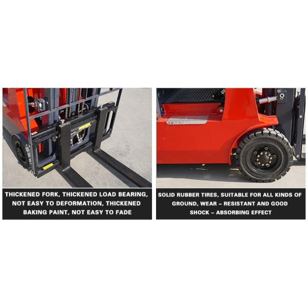 2 Ton 4 Wheel Counterbalanced Forklift Truck With DC Motor Electric Forklift With Paper Roller Clamp