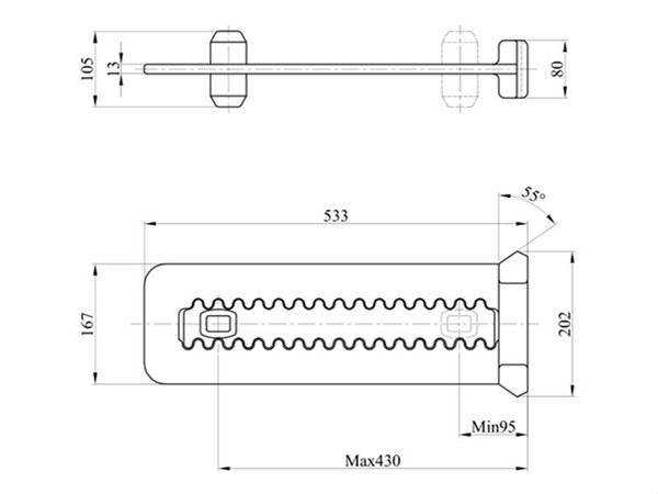 High Precision Stainless Steel Shipping Container Moving Parts