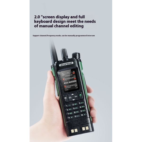 Baofeng UV-32 High Power 10W Walkie-Talkie with 0-10KM Talk Range and IPX6 Water Resistance Digital DMR Two-Way Radio