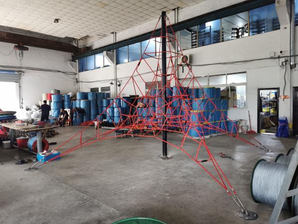 Quality Playground Pyramid Climbing Net Spider Net For Kids Climbing for sale