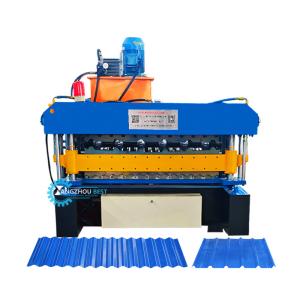 China Steel Profile Customized Width Double Layer Forming Machine For 0.25-0.6mm Material Thickness on sale