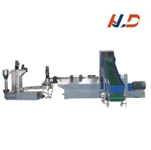 PLC Pbat Pla Recycling Plastic Pelletizer Single Screw Compounding Granulating Machine