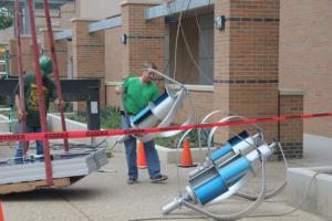 China Red Blue Sliver Solar Wind Hybrid Power System 300W 24V Wind Turbine For Home on sale