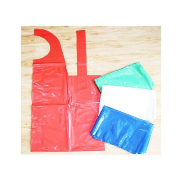 White Disposable Polythene Aprons On Roll HDPE LDPE Apron For Food Industry