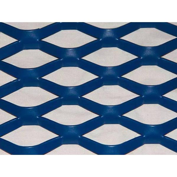Diamond Facade Expanded Metal Wire Mesh Material Aluminium 5052