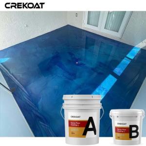 Wholesale Seamless Metallic Epoxy Floor Coating Resists Dirt Dust And Liquids from china suppliers