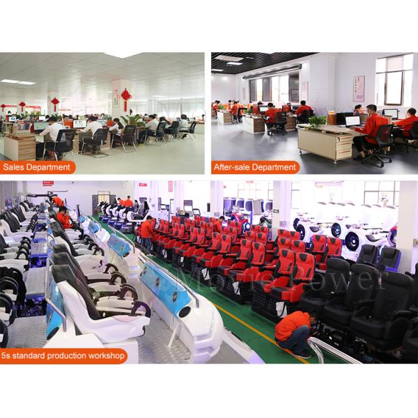 2 Players Interactive Standing Virtual Reality Simulator Electric Platform