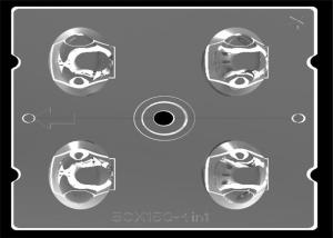 Asymmetrical LED Street Light Lens Total Internal Reflection Module Lens