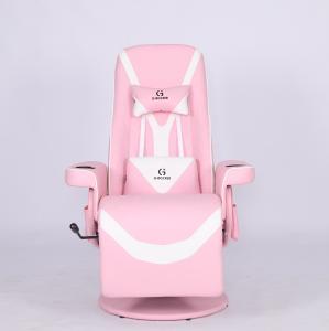 Wholesale Specific Office Chair Luxury Gaming Chair with Cup Holder in Pink Racing Style Leather from china suppliers