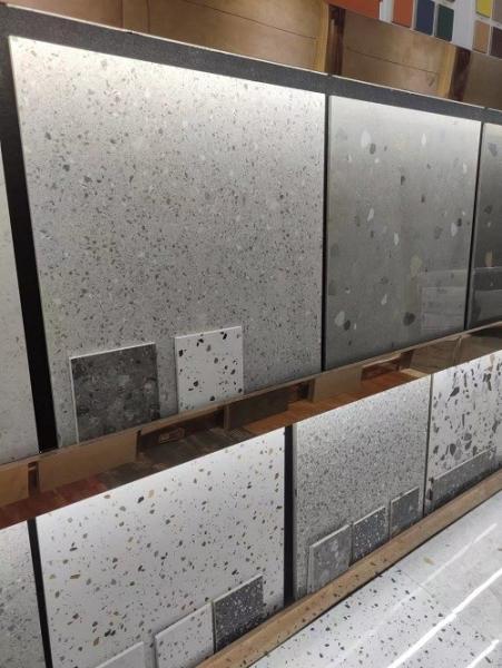 Quality Scratch Resistant Terrazzo Look Porcelain Tile Glazed White Terrazzo Floor Tiles for sale